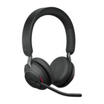 Jabra Evolve2 65 UC Stereo USB-C Headset w/ Charging Stand - Black