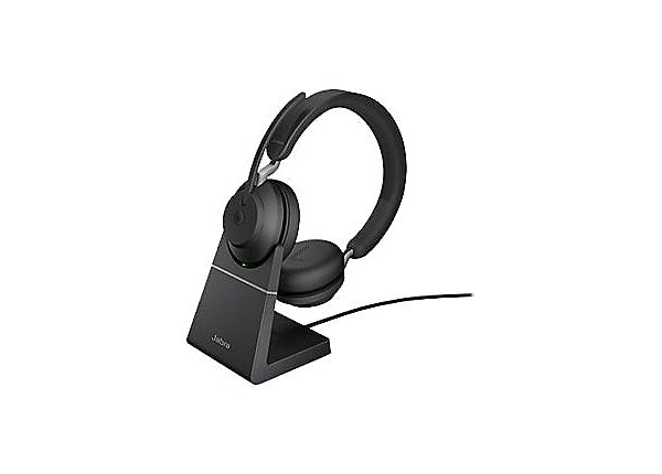 Jabra Evolve2 65 Stereo USB-C MS Teams Headset w/ Charging Stand - Black
