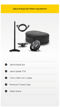 Jabra PanaCast Meet Anywhere+ - Video conferencing kit (speakerphone, camera) - Optimized for UC