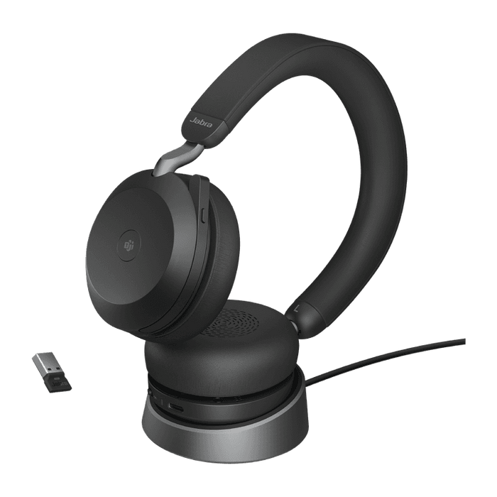 Evolve2 75-USB-C, MS Stereo, Stand, Black product image